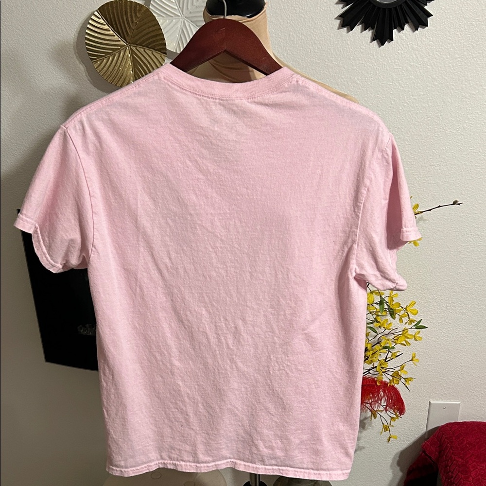 VINTAGE Riot Society Pink Short Sleeve Tee with Bear Graphic - Picture 4 of 4